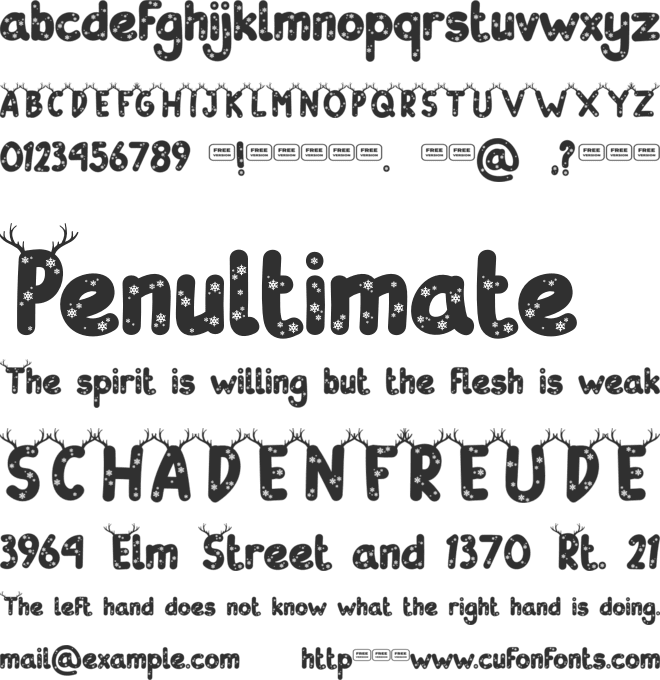 Donder Free Trial font preview