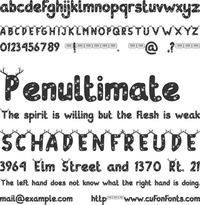 Donder Free Trial font preview