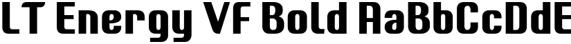 LT Energy VF Bold font