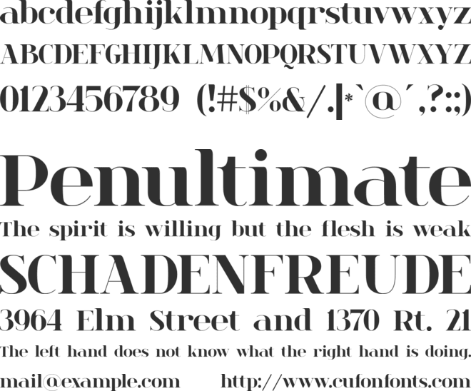 Spinwerad font preview