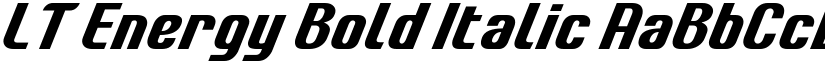 LT Energy Bold Italic font