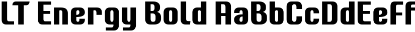 LT Energy Bold font