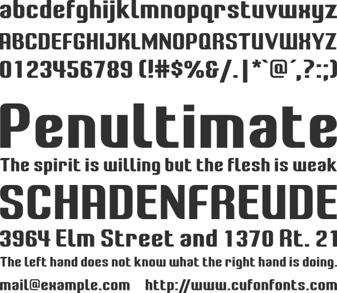 LT Energy font preview