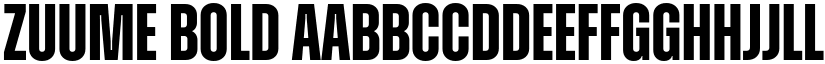 Zuume Bold font
