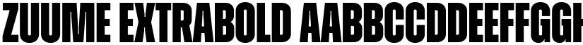 Zuume ExtraBold font