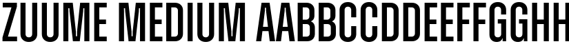 Zuume Medium font