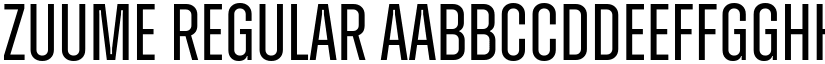 Zuume Regular font