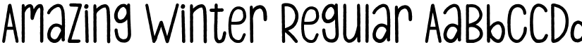Amazing Winter Regular font