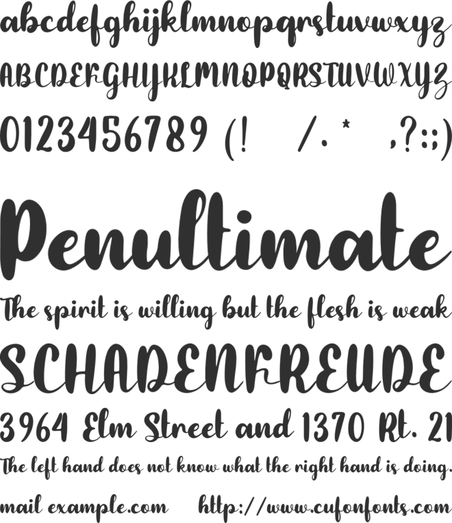 Craftone font preview