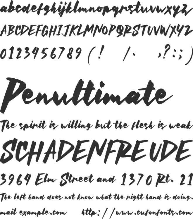 Wicked Sick font preview