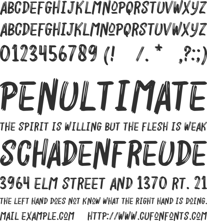 Roughler font preview