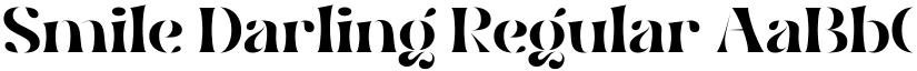 Smile Darling Regular font