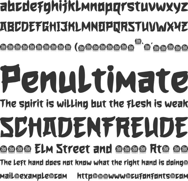 HOGATA font preview