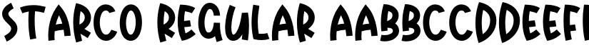 Starco Regular font