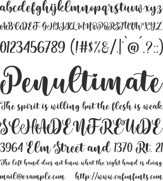 Coffee Home font preview