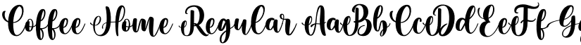 Coffee Home Regular font