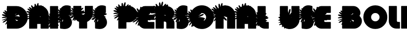 DAISYS PERSONAL USE Bold font
