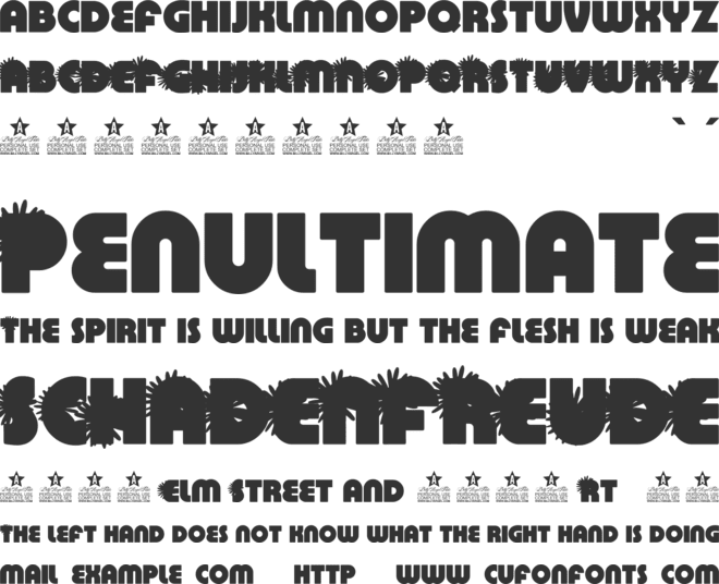 DAISYS PERSONAL USE font preview