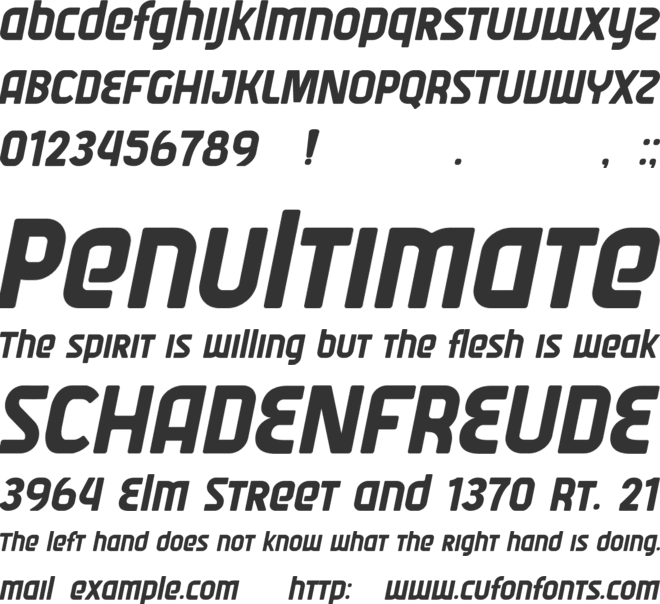Varane font preview