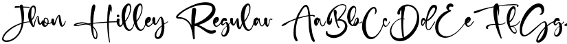 Jhon Hilley Regular font