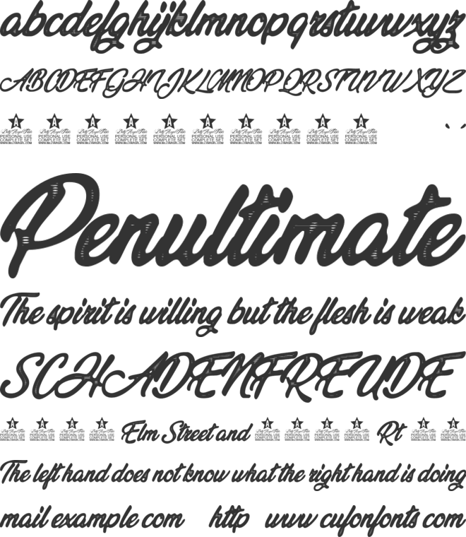 Vegan Trip Personal Use font preview