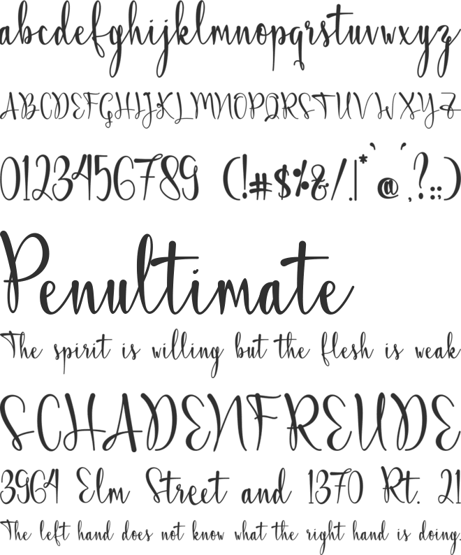 Aryanti-PERSONAL USE font preview