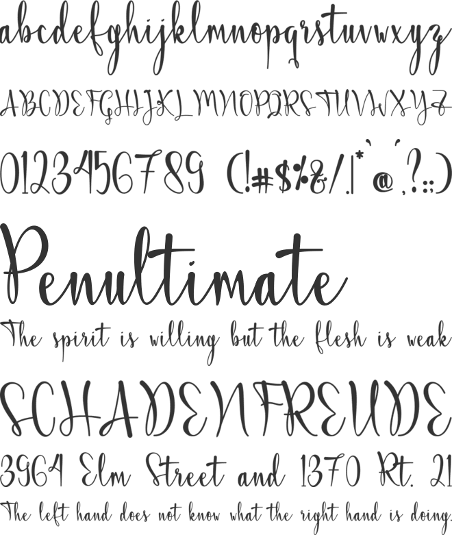 Aryanti-PERSONAL USE font preview