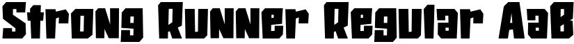 Strong Runner Regular font