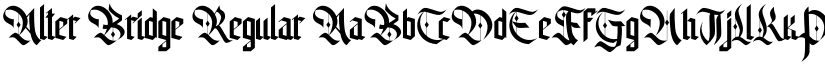Alter Bridge font download