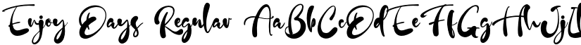Enjoy Days Regular font
