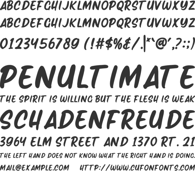 Sketcomic font preview