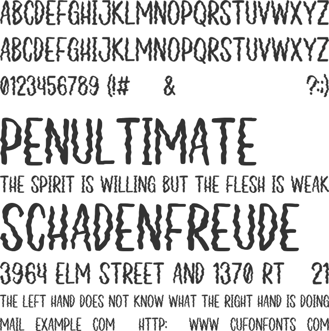 Aquawave font preview