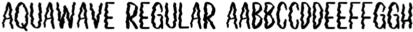 Aquawave Regular font