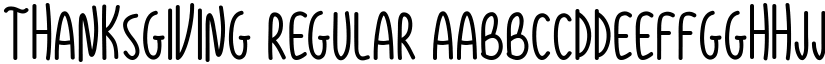 Thanksgiving Regular font