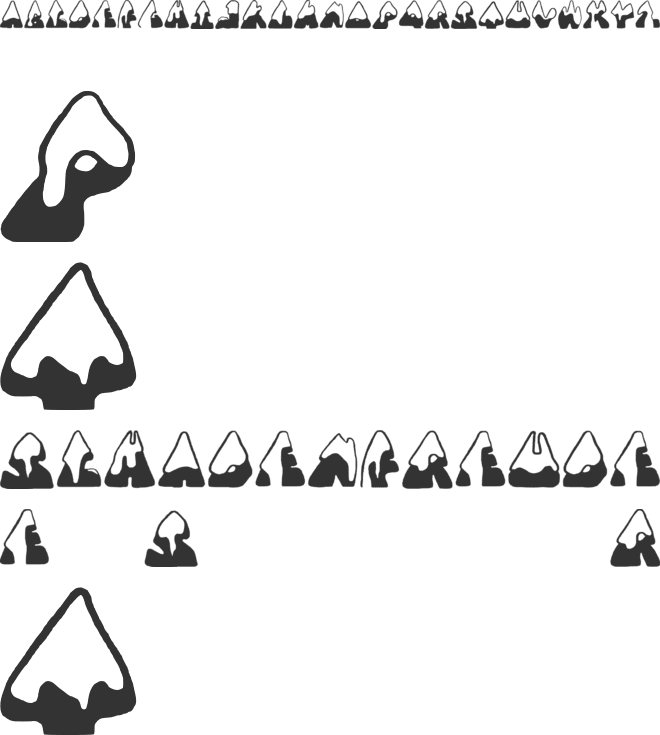 SNOWY MOUNTAINS font preview