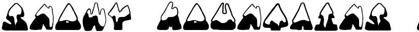 SNOWY MOUNTAINS Regular font