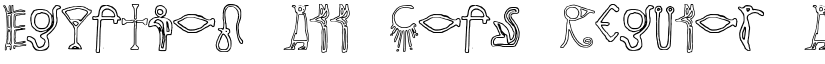 Egyptian All Caps Regular font