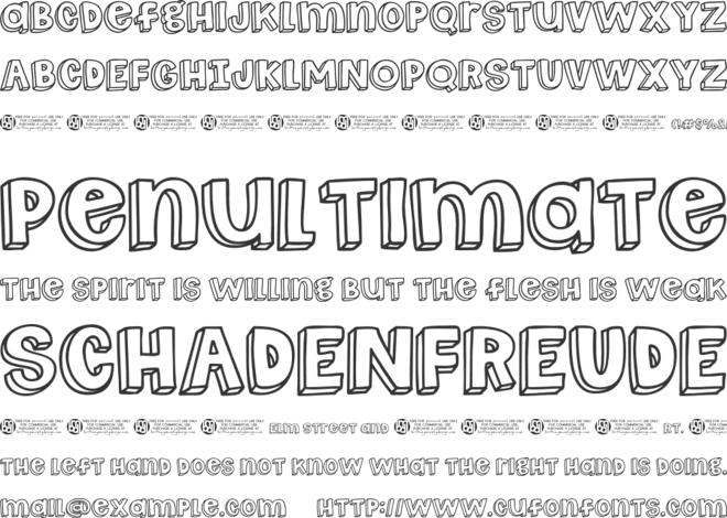 Shortbread _ Cookies font preview