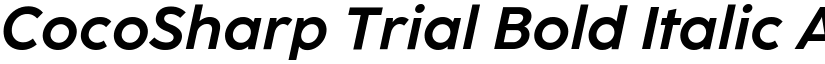 CocoSharp Trial Bold Italic font