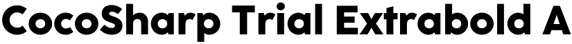 CocoSharp Trial Extrabold font