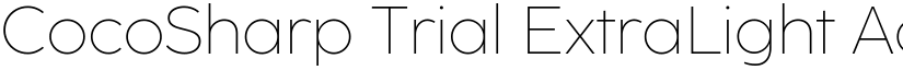 CocoSharp Trial ExtraLight font