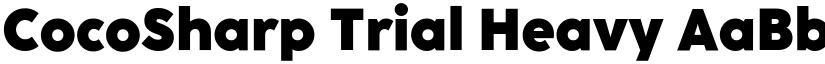 CocoSharp Trial Heavy font