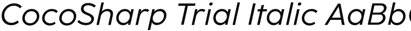 CocoSharp Trial Italic font
