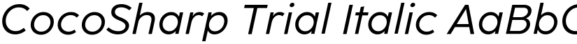 CocoSharp Trial Italic font