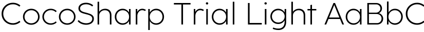 CocoSharp Trial Light font
