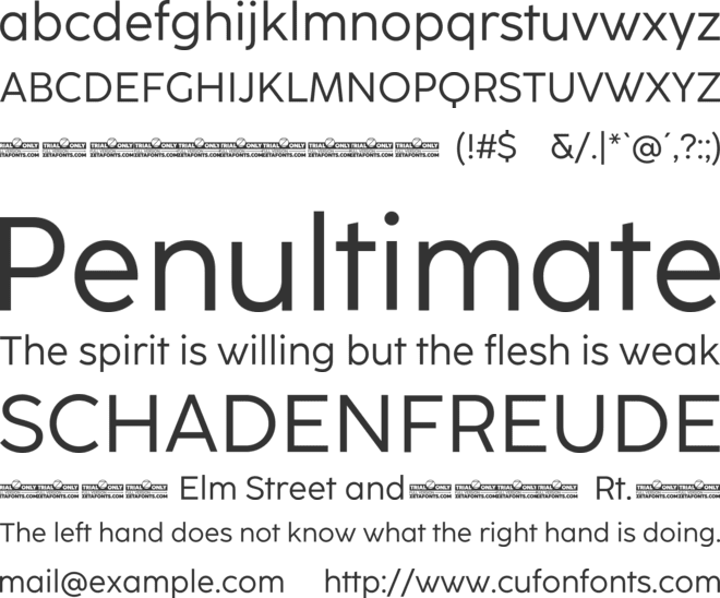 CocoSharp Trial font preview