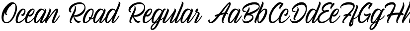 Ocean Road Regular font