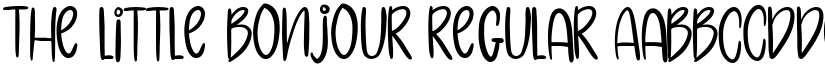 The Little Bonjour font download
