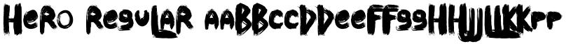 Hero Regular font