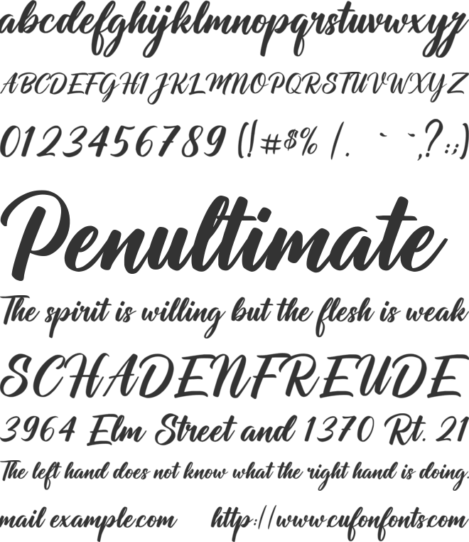 Monster Clubhouse font preview